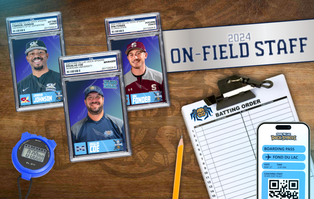 Three baseball cards and a clipboard