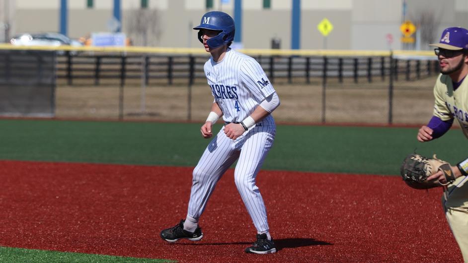 Men playing baseball