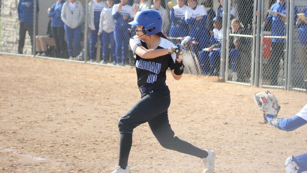 College female softball batter