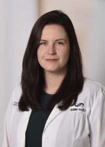 A young female doctor