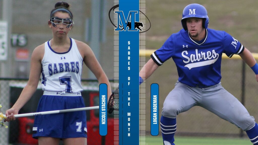 A female and male athlete
