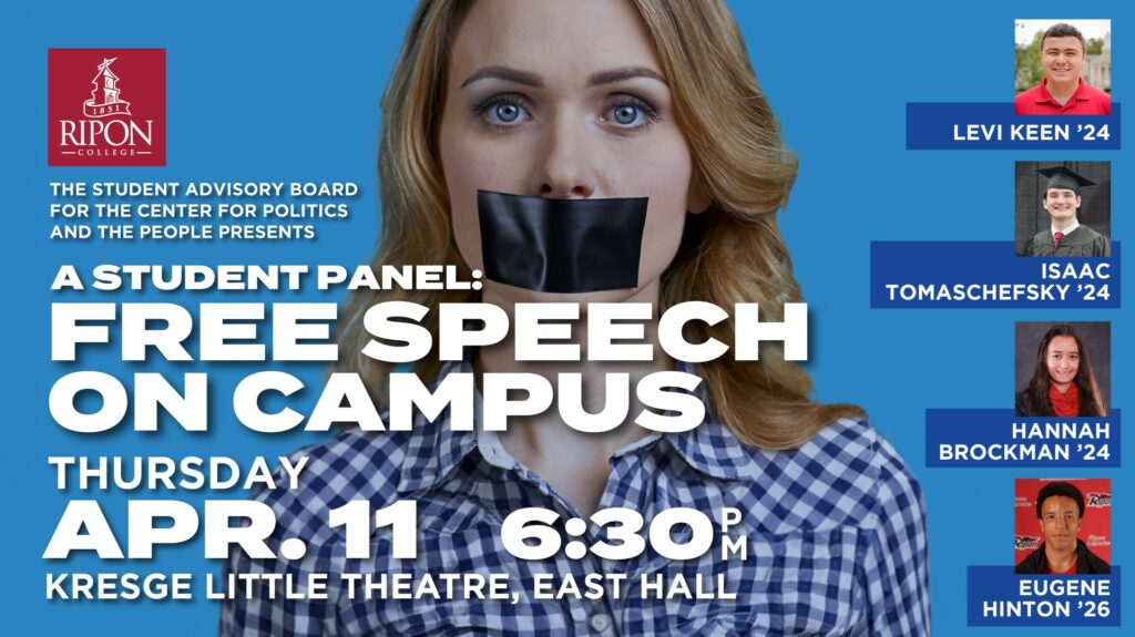 Free speech on campus flyer