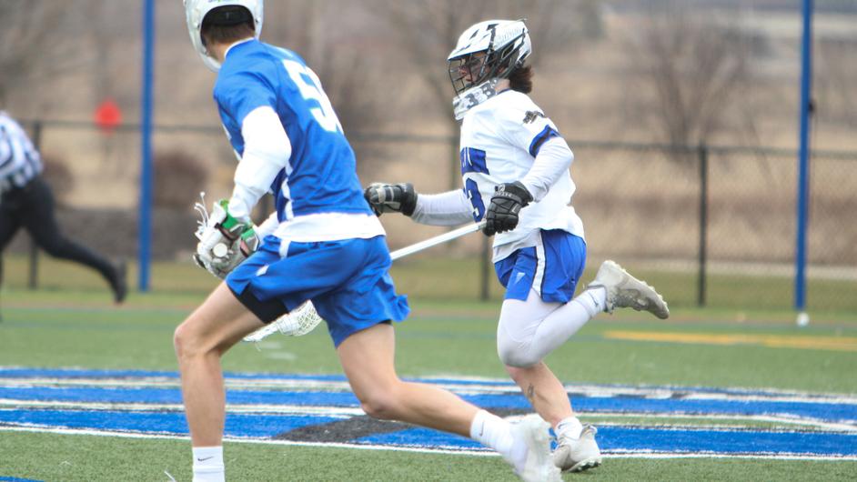 Men playing college lacrosse