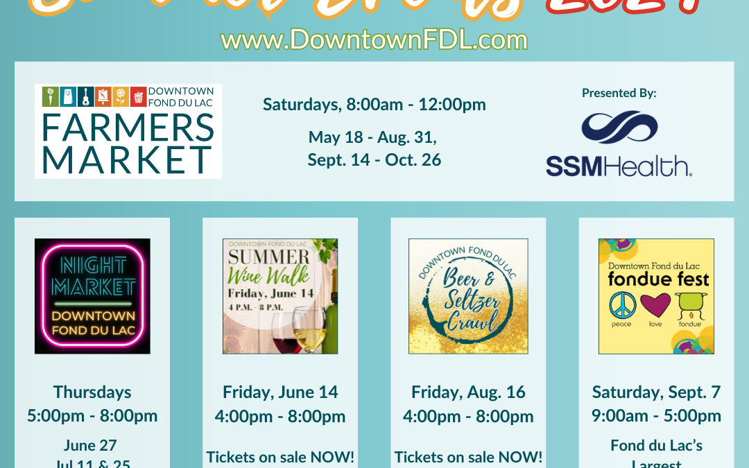 Downtown Fond du Lac Partnership Announces 2024 Summer Special Event Dates