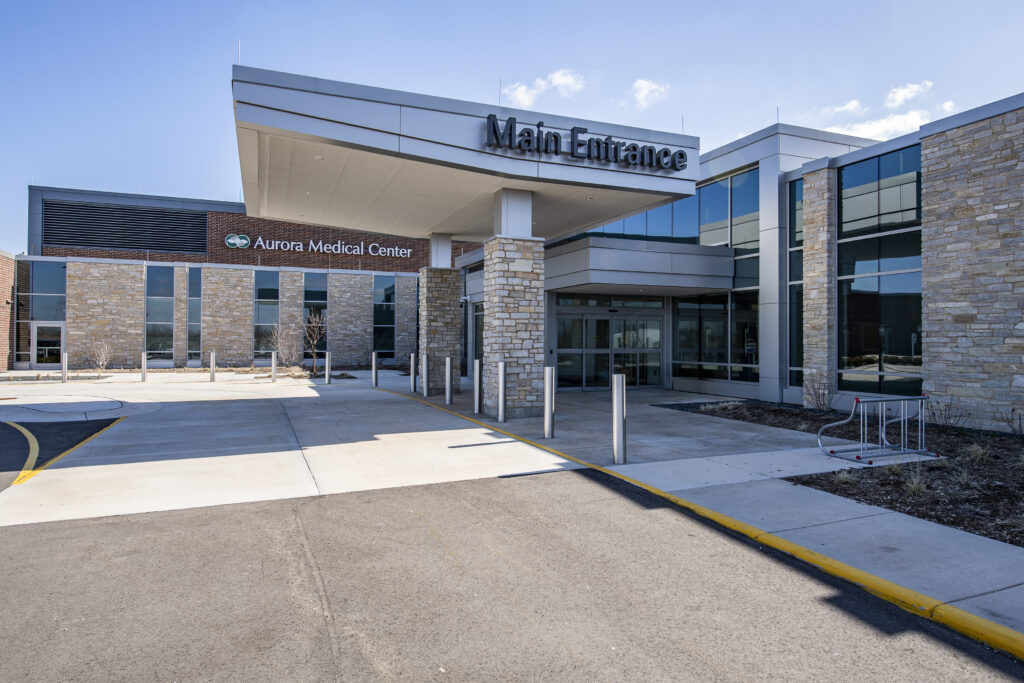 Entrance to a hospital