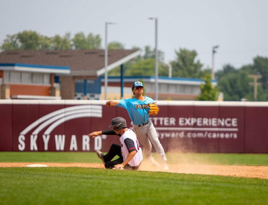 Two baseball players