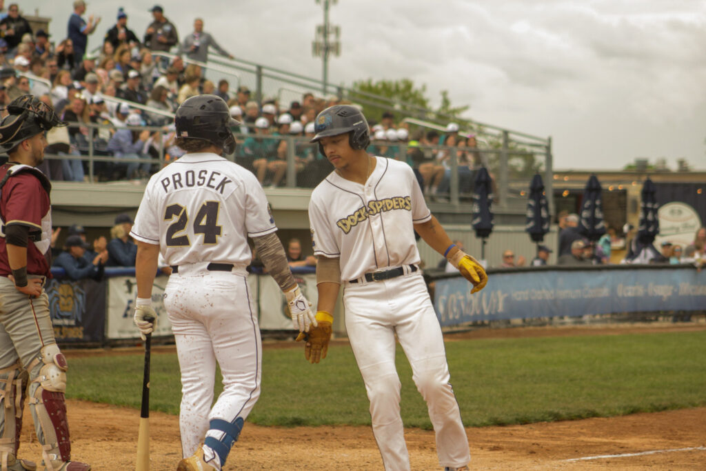 Two baseball players