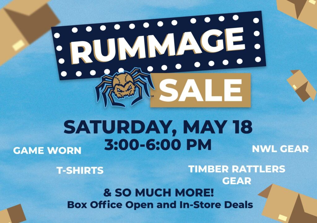 Dock Spiders rummage sale flyer