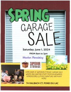 Spring garage sale sign