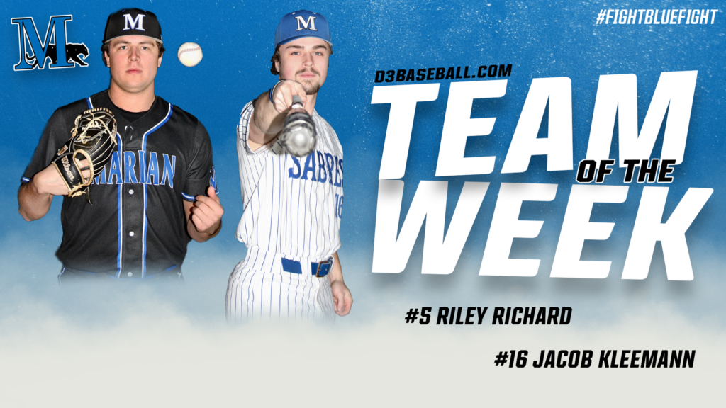 Baseball players for team of the week