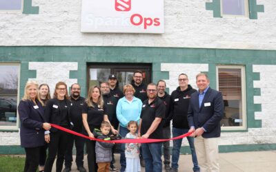 Ribbon Cutting at Spark Ops Metalworks