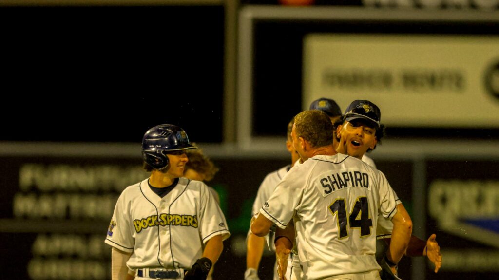 Three baseball players