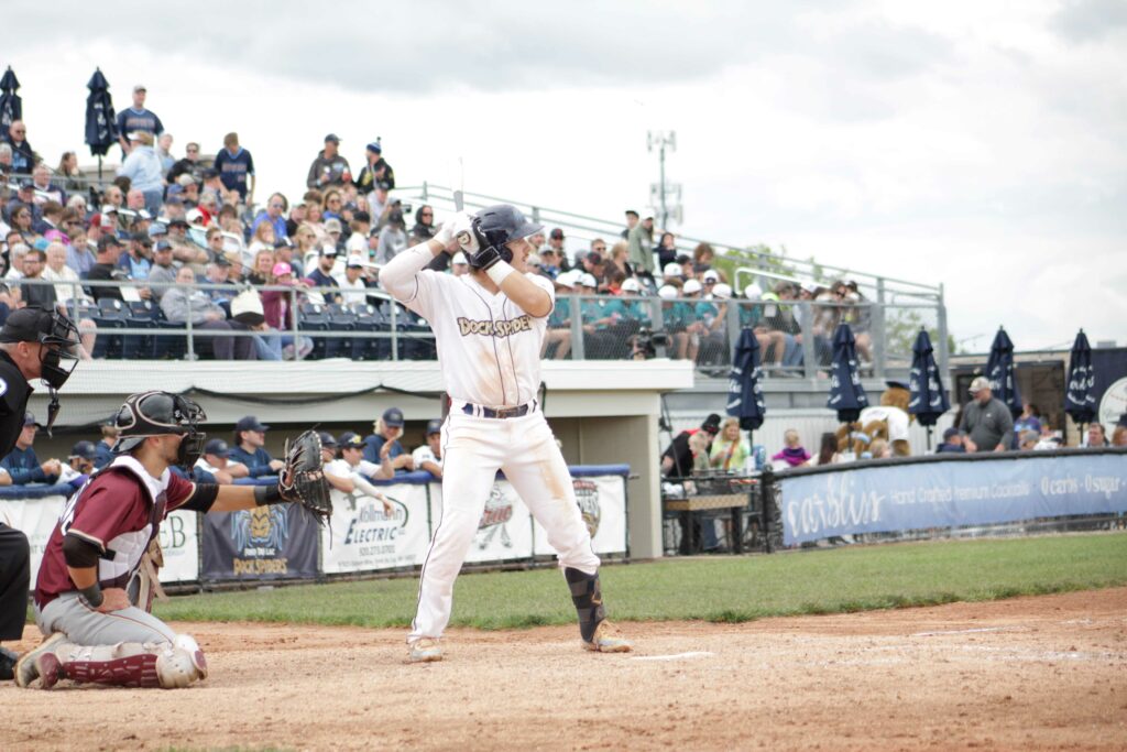 Baseball player batting