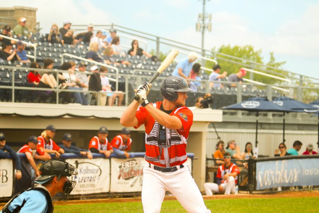 Baseball player batting