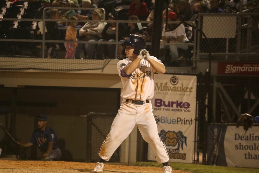 Baseball player batting