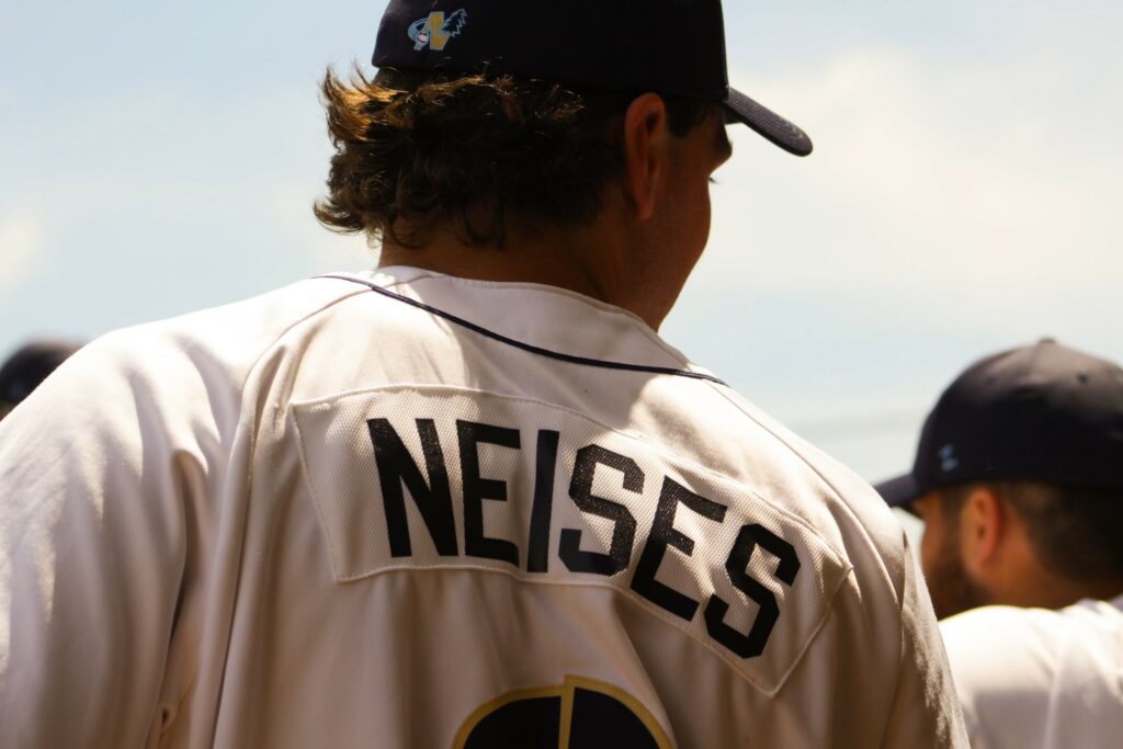 A baseball player