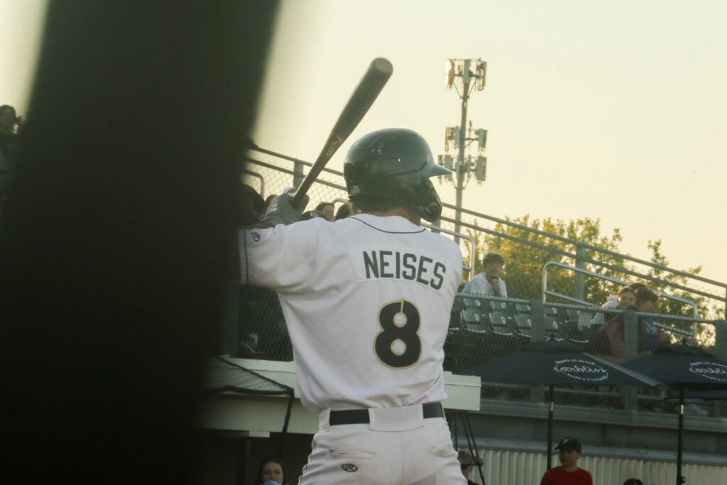 Baseball player batting