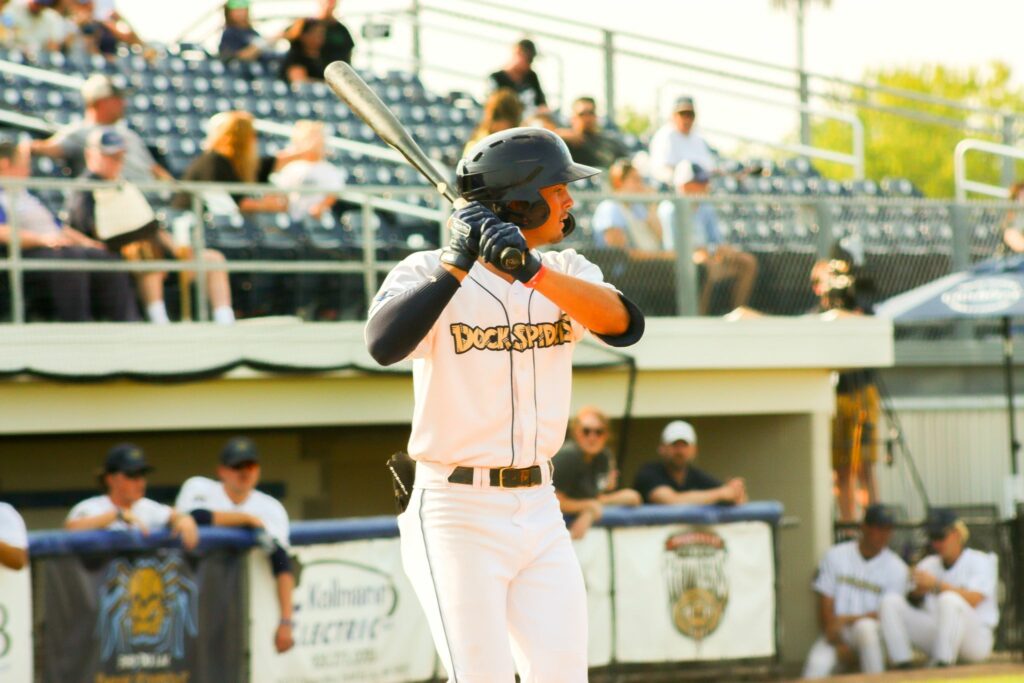 Baseball player batting
