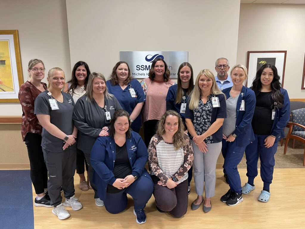 Large group of medical professionals