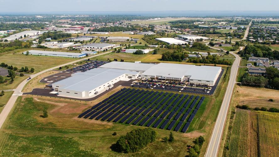 Overhead shot of a manufacturing plant