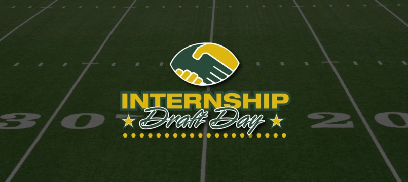 A football field for Intern Day