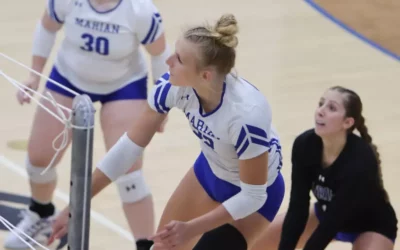 Marian Women’s Volleyball Cruises Past MSOE