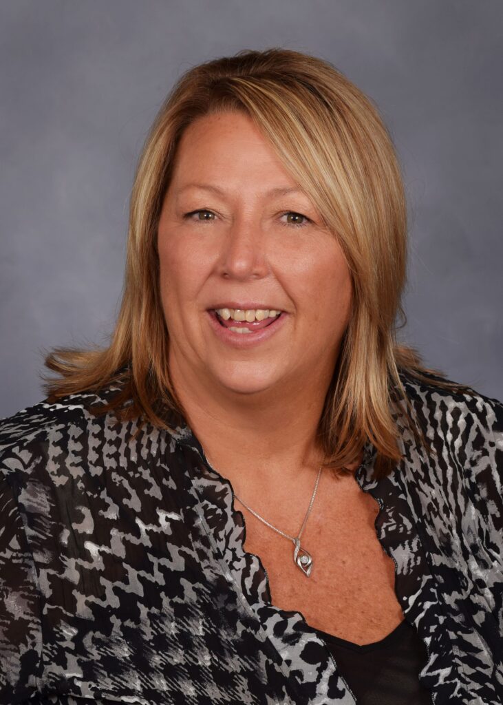 Smiling middle aged woman
