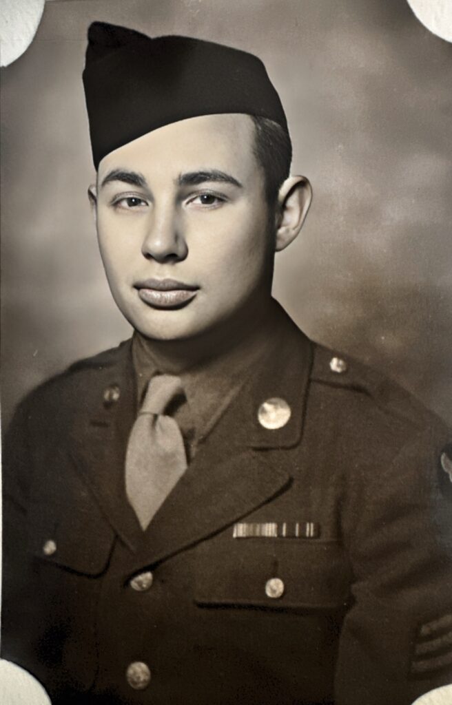 An older picture of a young vet
