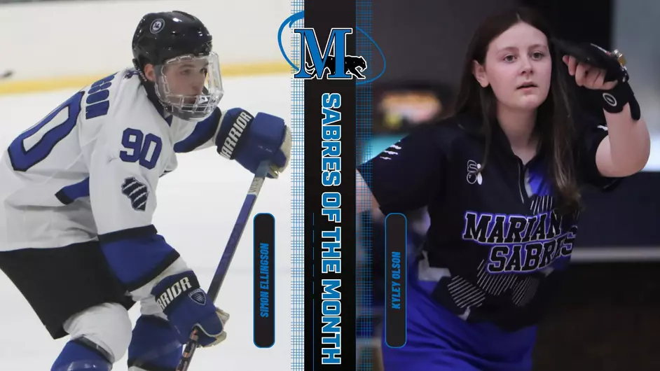 A hockey player and a bowler