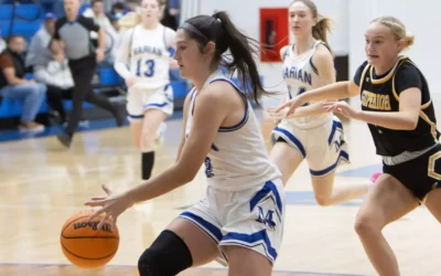 Sabre women’s basketball stumbles late against St. Scholastica