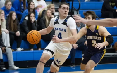 Adorno heroics lead Marian men’s hoops to record 10th straight win
