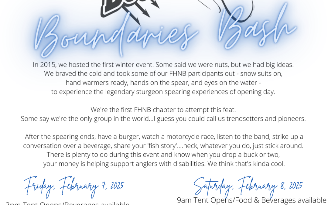 Fond du Lac Chapter of Fishing Has No Boundaries to host 11th Annual Boundaries Bash!