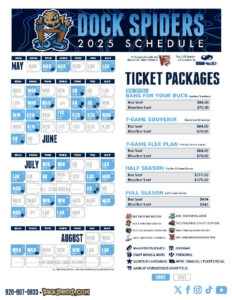 Dock Spiders schedule