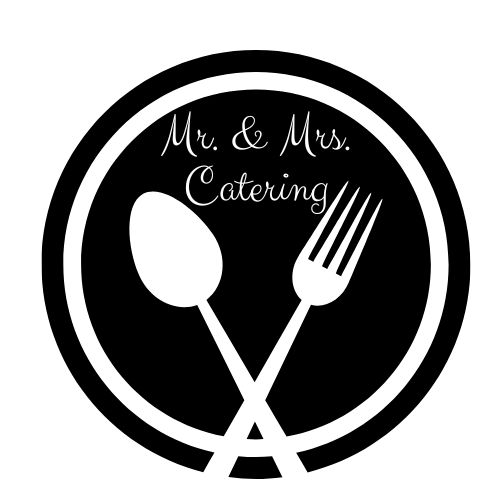 A spoon and Fork for Mr & Mrs Catering logo