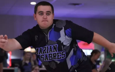 Marian men’s bowling places third at third GLBC Event