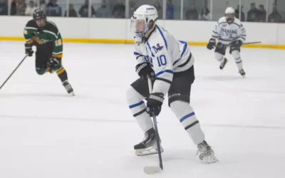 Marian NCAA men’s hockey pulls away from LFC in opener