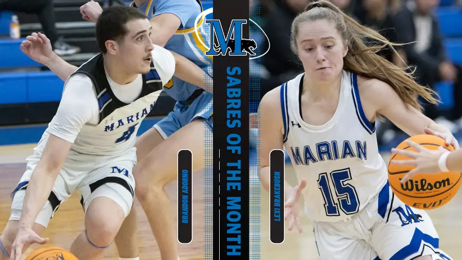 Male and female basketball players