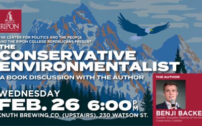 Author Benji Backer to Discuss Conservative Environmentalism at Ripon College