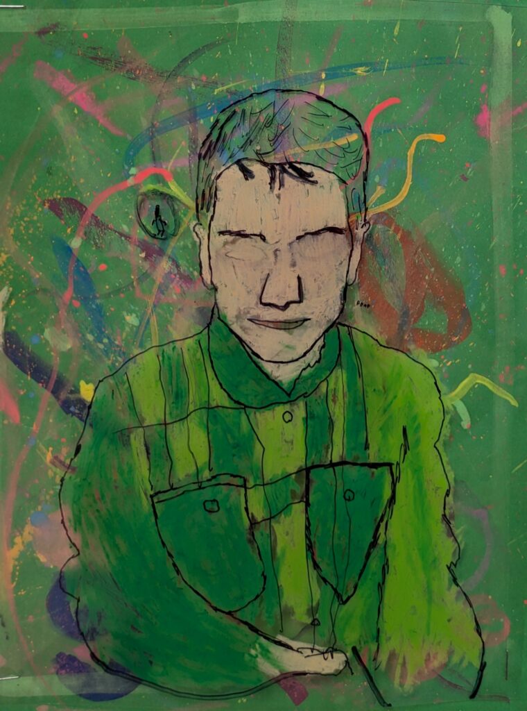 Self portrait painting