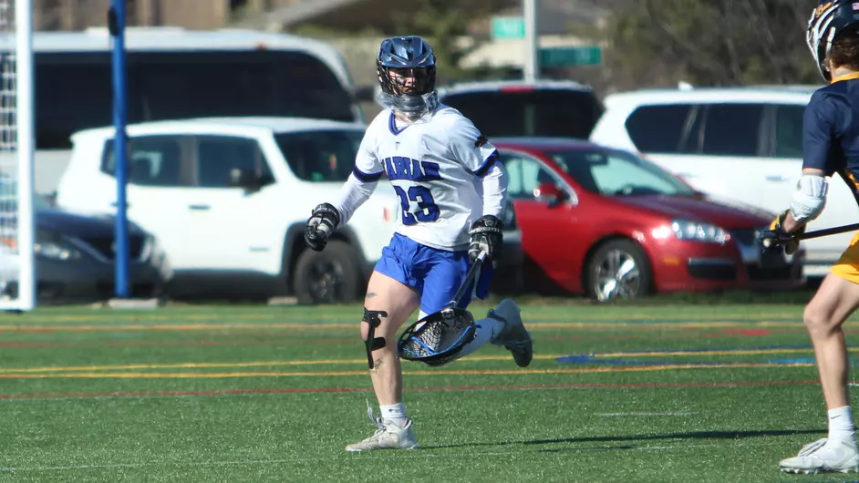 Men playing college lacrosse