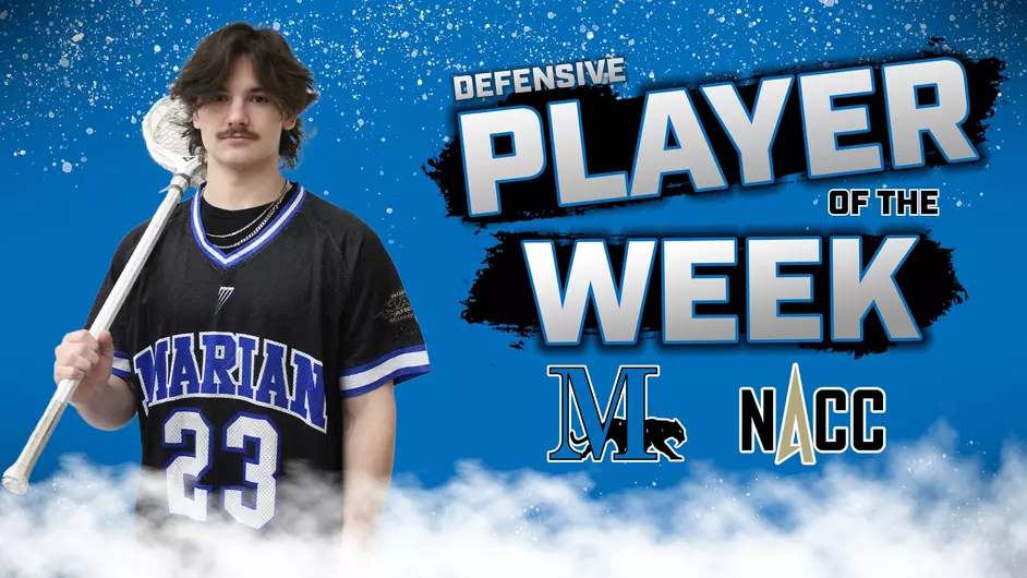 Male lacrosse player