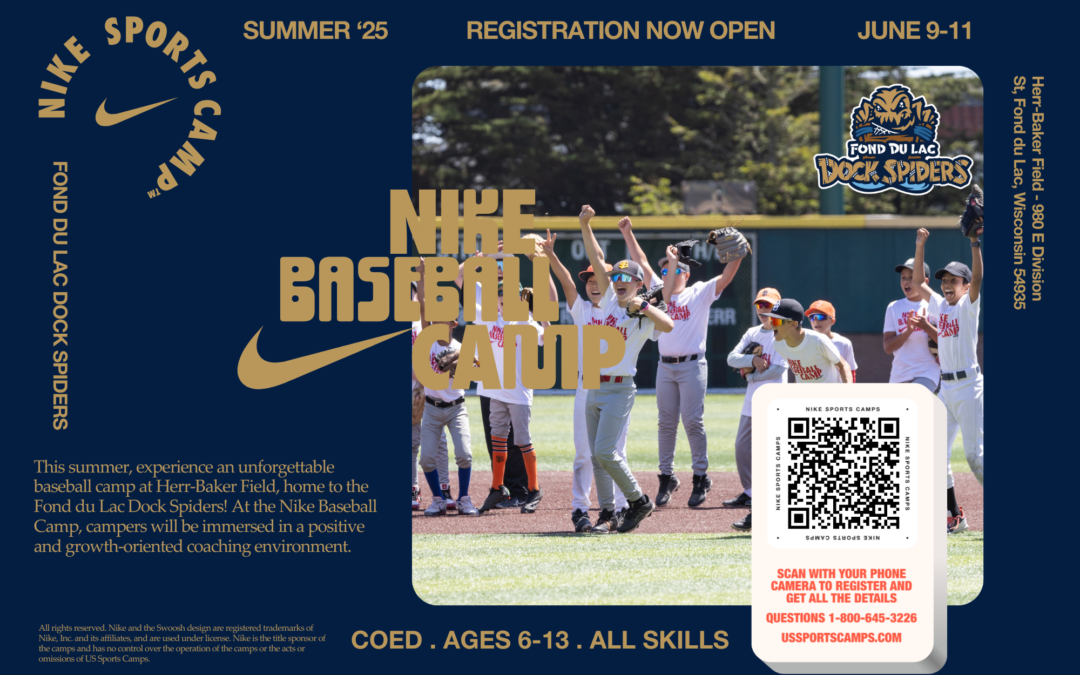 Dock Spiders to Host Nike Baseball Camp in June