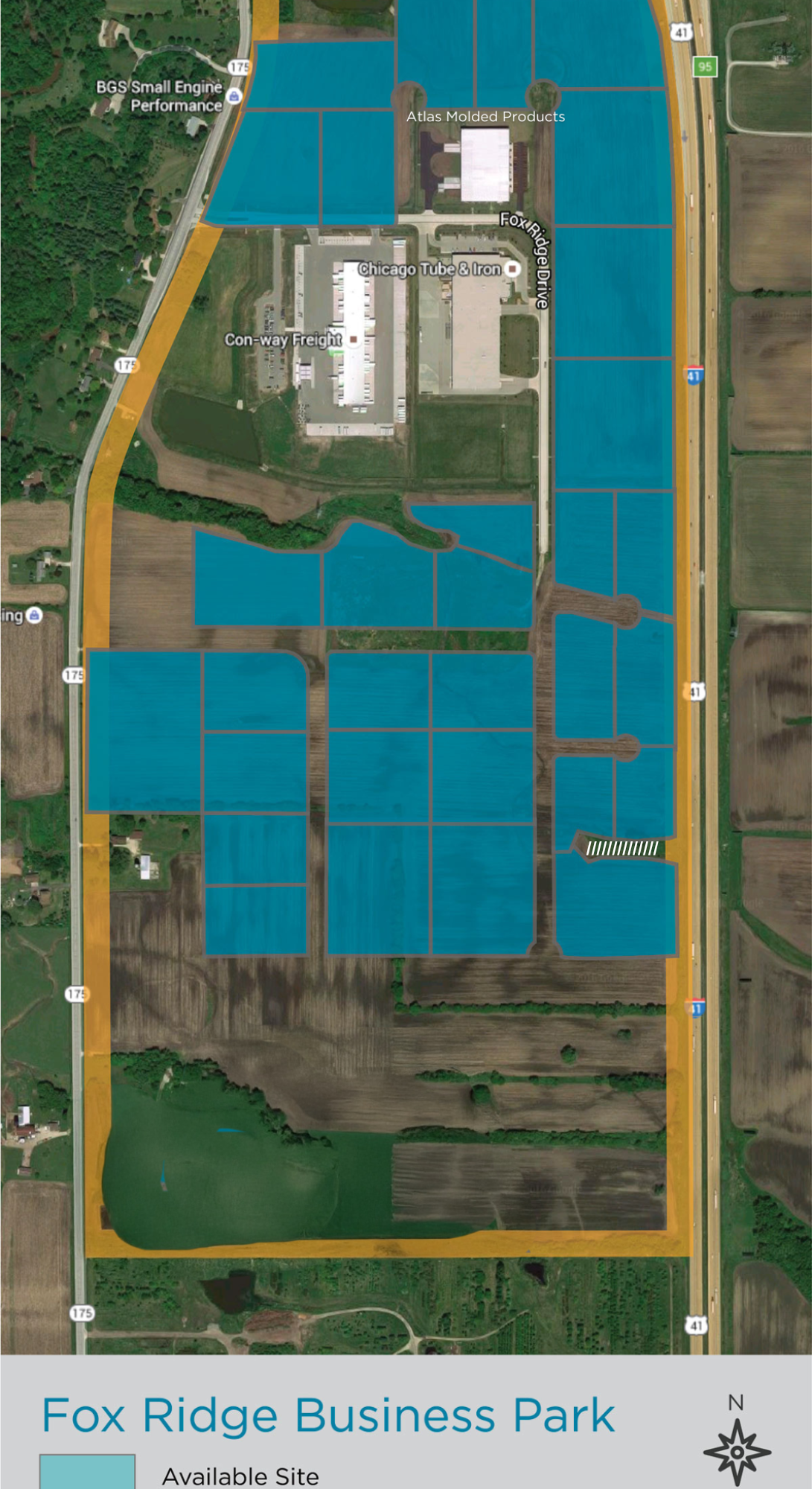 Fox Ridge land plot effective April 2025