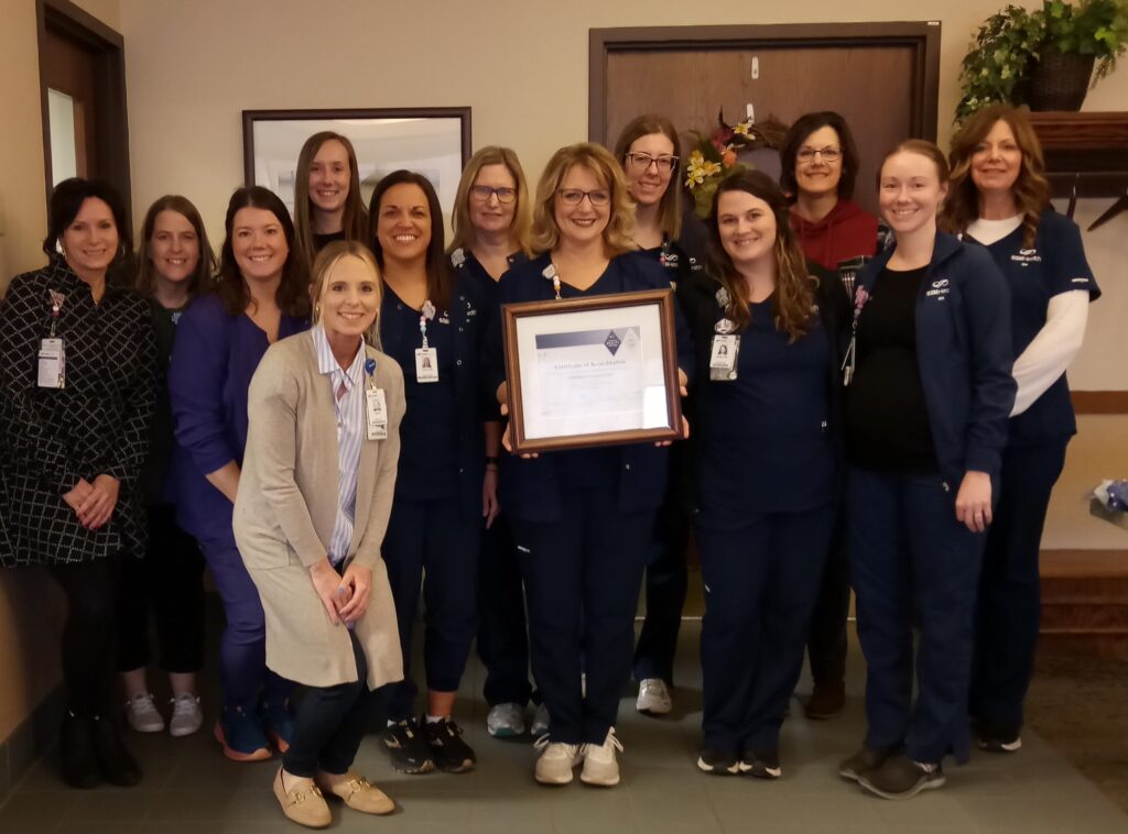 A large group of health professionals