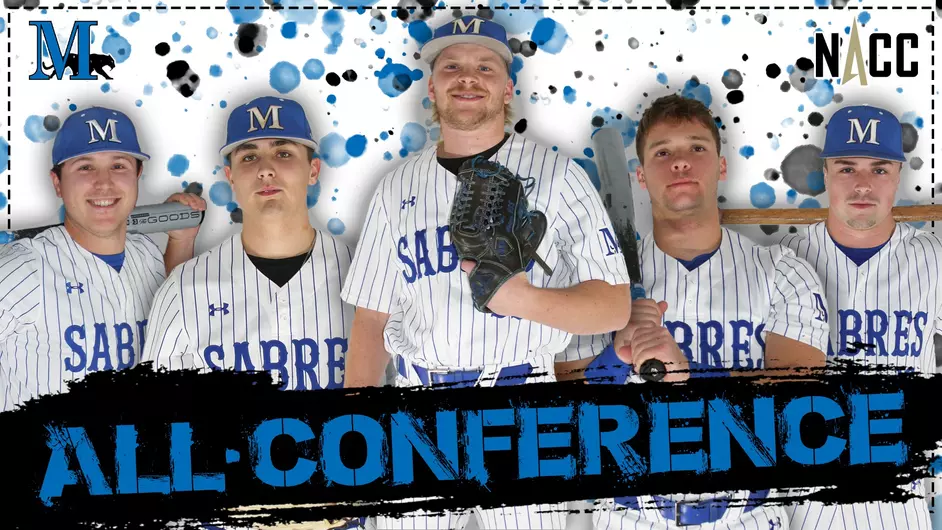Five male baseball players