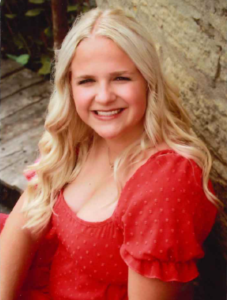 A smiling blonde girl