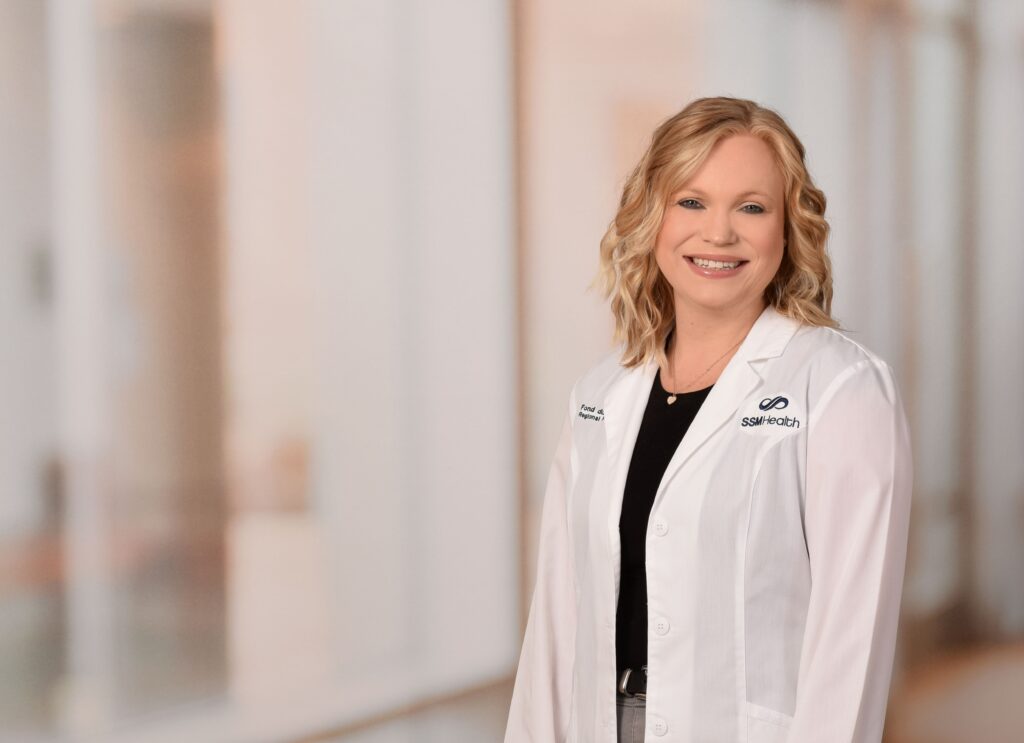 A smiling female doctor