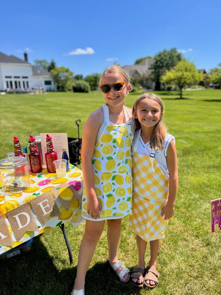 Two girls outside