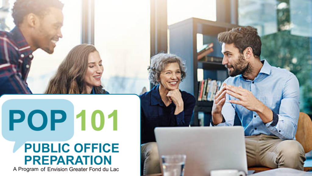 Four people sitting talking