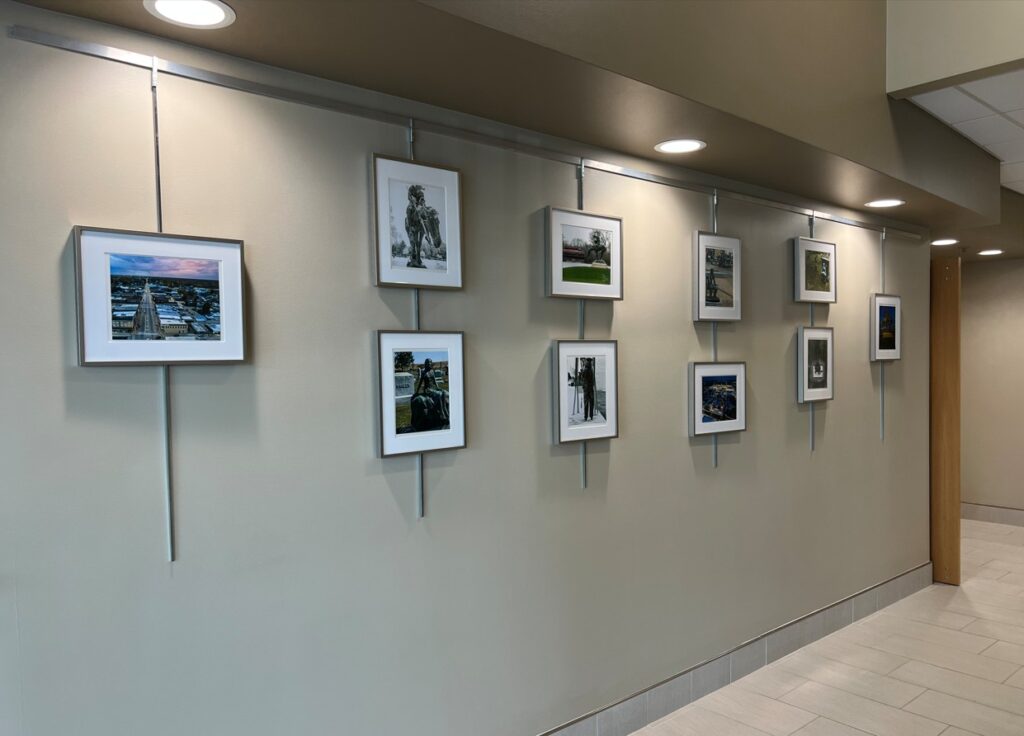 A wall of art